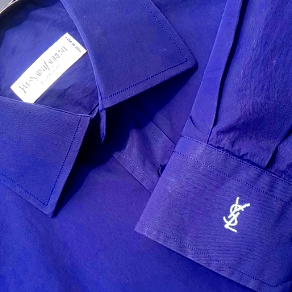 Yves Saint Laurent Pour Homme Vintage Dress Shirt - Picture 14 of 17